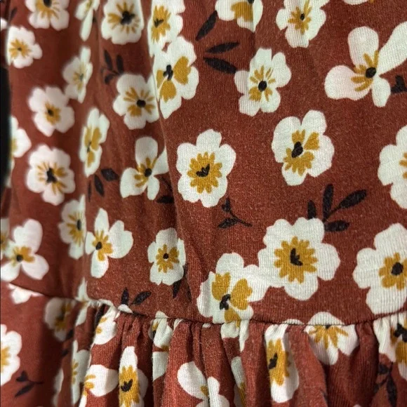 Little Sleepies Mocha Blossoms Twirl Dress - Picture 4 of 5